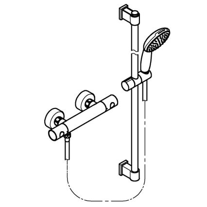 GROHE 34857000 - Termostatyczna bateria prysznicowa PRECISION GET 12” błyszczący chrom