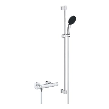 GROHE 34857000 - Zestaw prysznicowy z baterią termostatyczną PRECISION GET 12” błyszczący chrom
