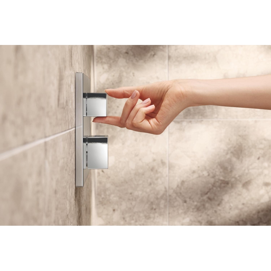 GROHE 34879000 - Podtynkowy system prysznicowy PRECISION CUBE 310 × 310 mm chrom