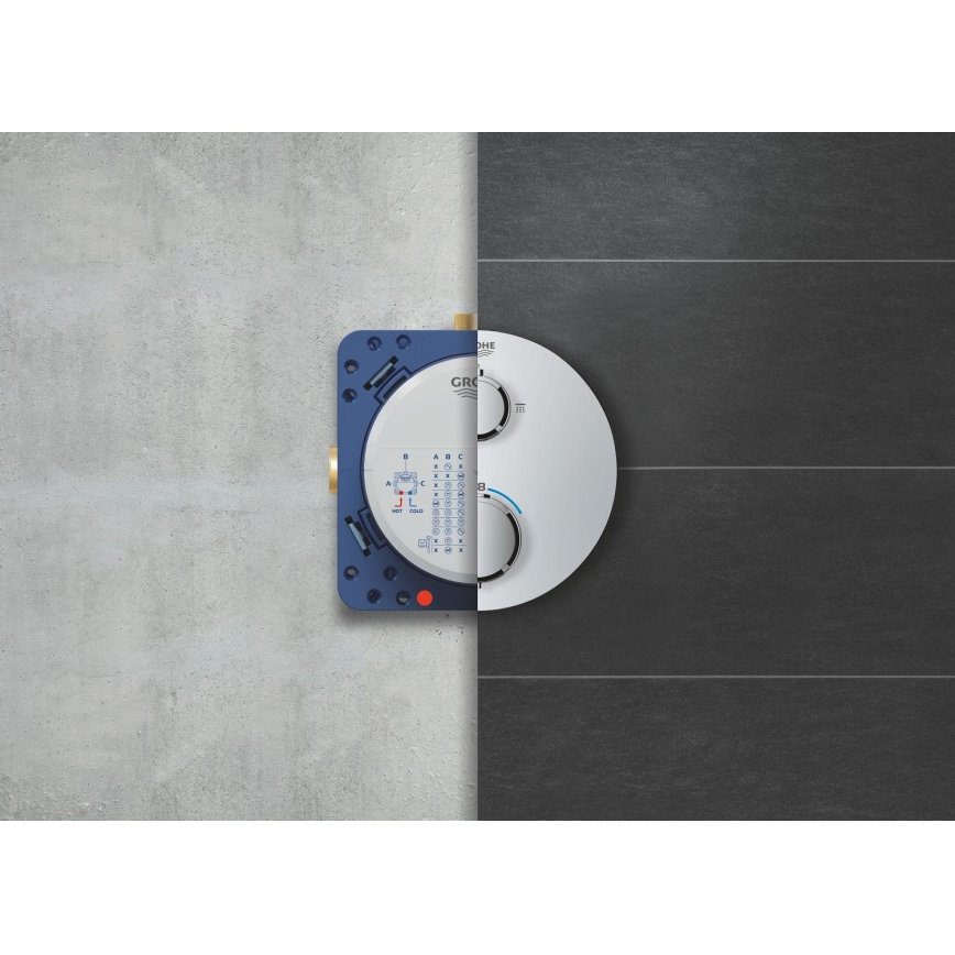 GROHE 34880000 - Zestaw prysznicowy z baterią podtynkową GROHTHERM SMARTCONTROL chrom błyszczący