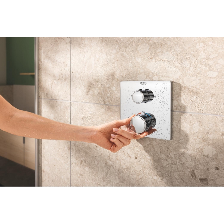GROHE 34881000 - Podtynkowy system prysznicowy PRECISION 310 × 310 mm, błyszczący chrom