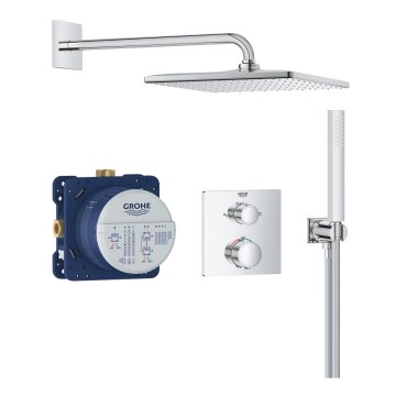 GROHE 34881000 - Podtynkowy system prysznicowy PRECISION 310 × 310 mm chrom błyszczący