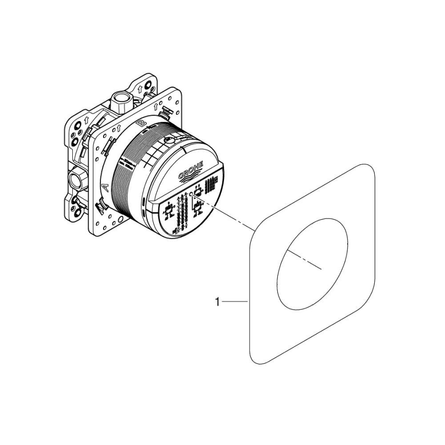 GROHE 35600000 - Uniwersalny korpus podtynkowy RAPIDO SMARTBOX DN 15