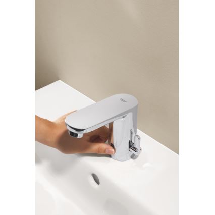 GROHE 36366002 - Elektroniczna bateria umywalkowa GET E, chrom błyszczący