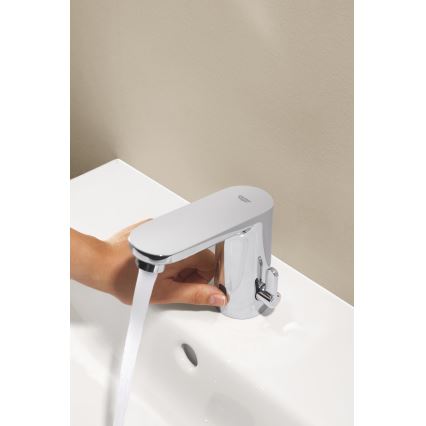 GROHE 36366002 - Elektroniczna bateria umywalkowa GET E, chrom błyszczący