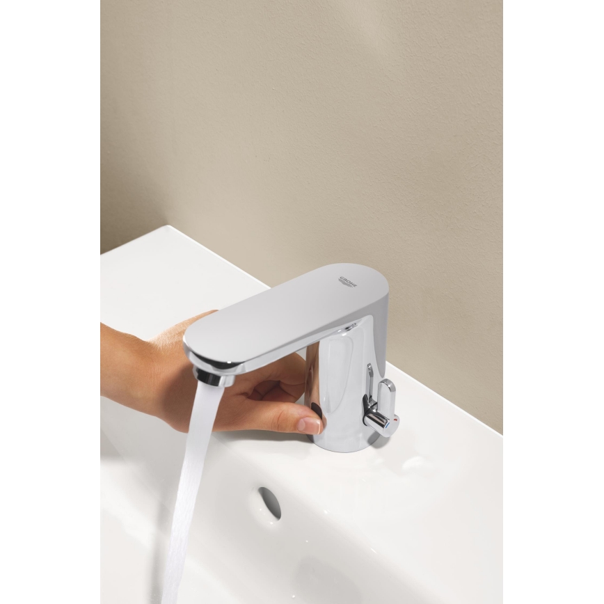 GROHE 36366002 - Elektroniczna bateria umywalkowa GET E, chrom błyszczący