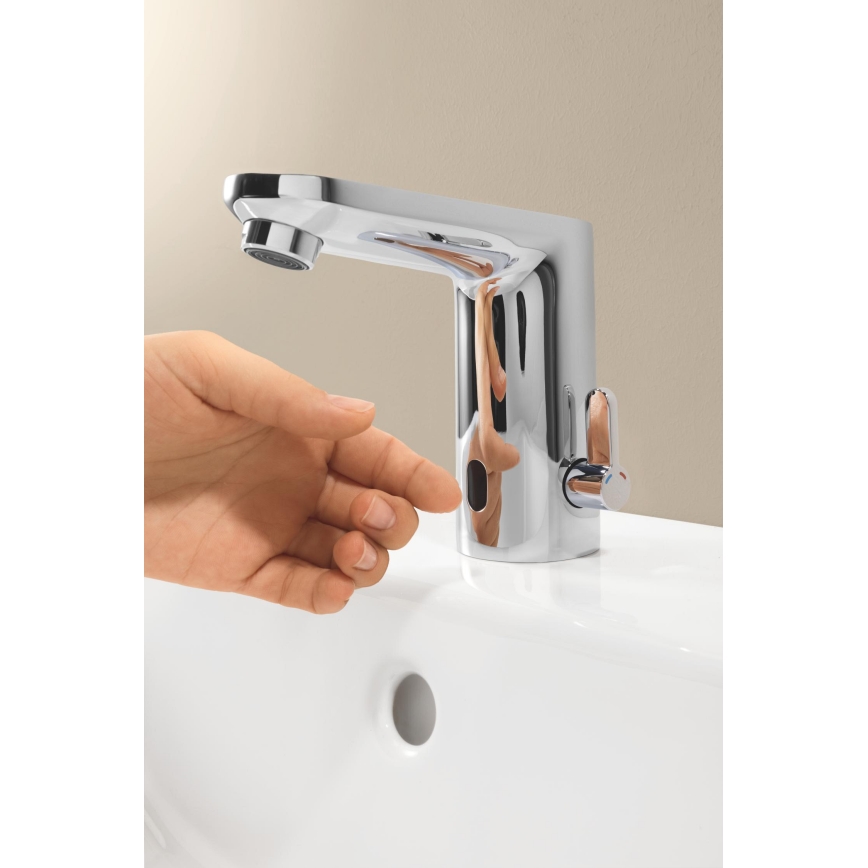 GROHE 36366002 - Elektroniczna bateria umywalkowa GET E, chrom błyszczący