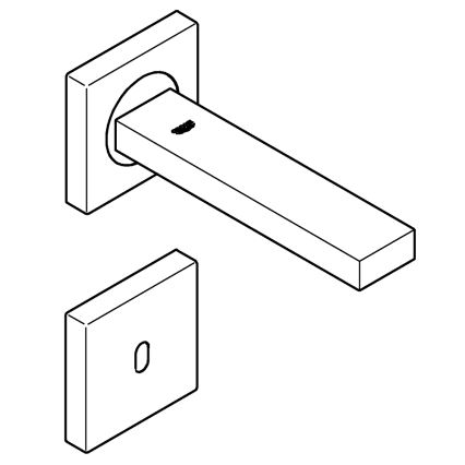 GROHE 36442000 - Bezdotykowa bateria elektroniczna EUROCUBE E, chrom błyszczący