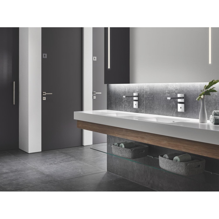 GROHE 36442000 - Bezdotykowa bateria elektroniczna EUROCUBE E, chrom błyszczący