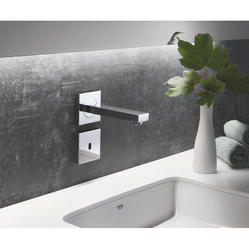 GROHE 36442000 - Bezdotykowa bateria elektroniczna EUROCUBE E, chrom błyszczący