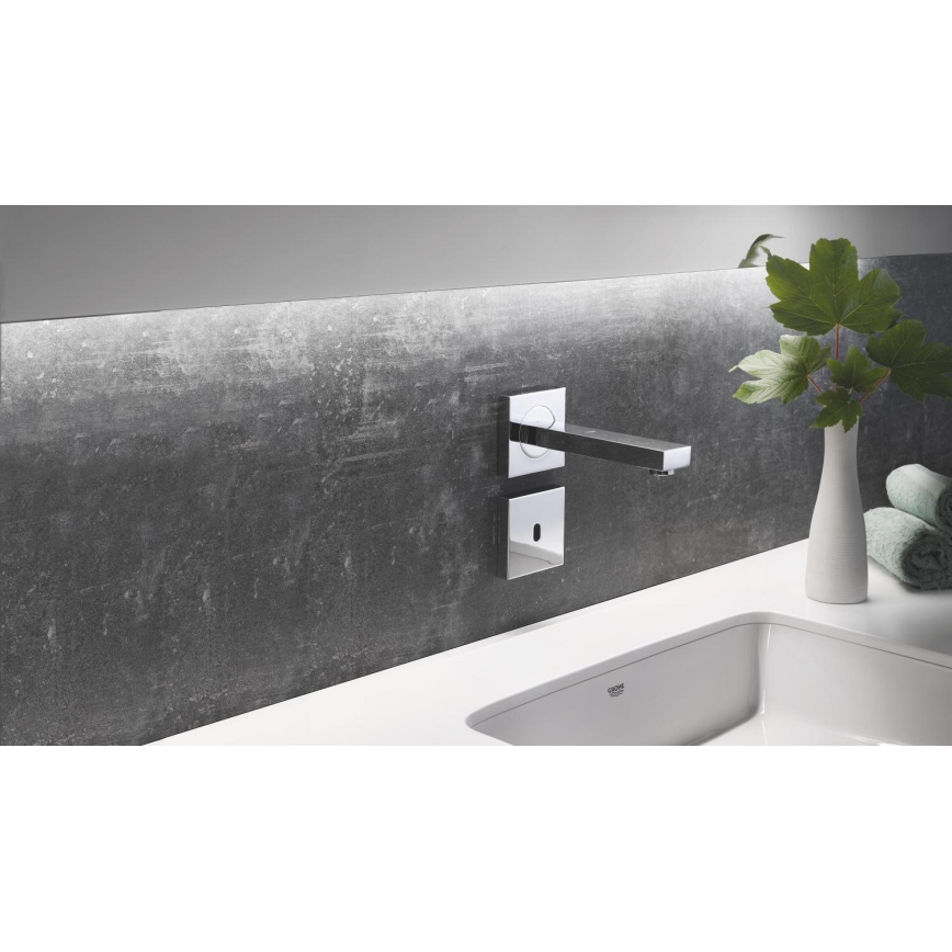 GROHE 36442000 - Elektroniczna bateria bezdotykowa na podczerwień EUROCUBE E, błyszczący chrom