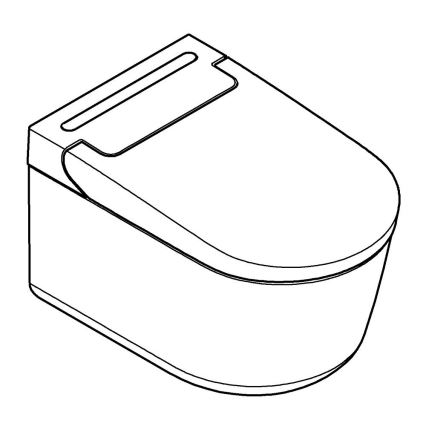 GROHE 36507SH0 - Toaleta myjąca SENSIA 600 × 387 × 403 mm ceramika/biała