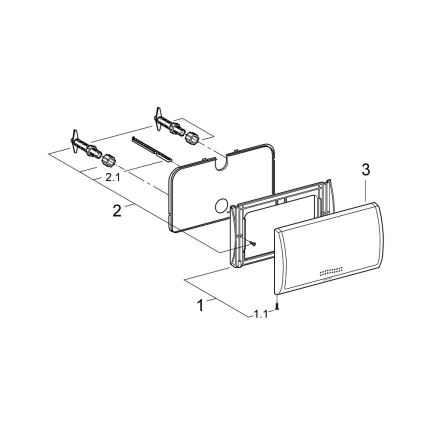 GROHE 37053SH0 - Przycisk spłukujący CLASSIC 330 × 190 mm biały