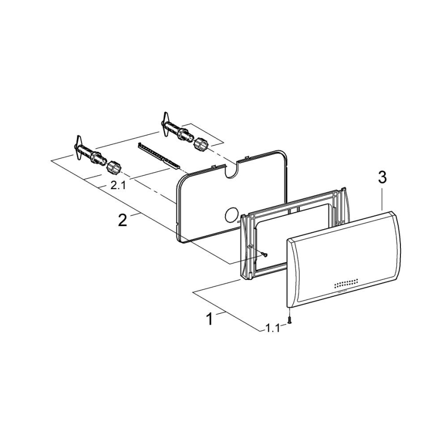 GROHE 37053SH0 - Przycisk spłukujący CLASSIC 330 × 190 mm biały
