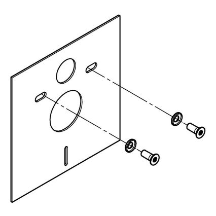 GROHE 37131000 - Zestaw do cichego zamykania deski WC, biały