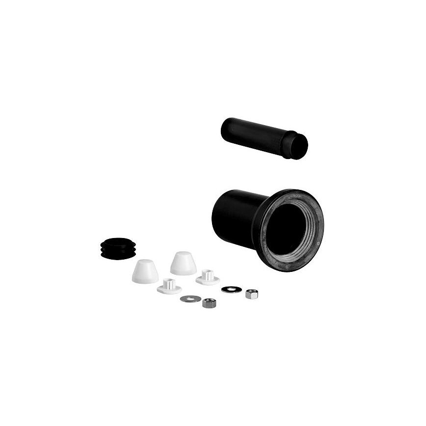 GROHE 37311K00 - Zestaw przyłączeniowy dopływu i odpływu do WC 150 mm czarny