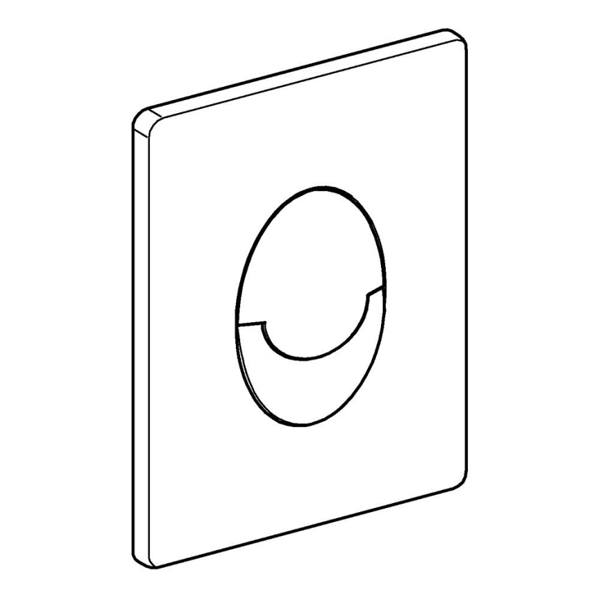 GROHE 38505P00 - Przycisk spłukujący SKATE AIR 156 × 197 mm, chrom matowy