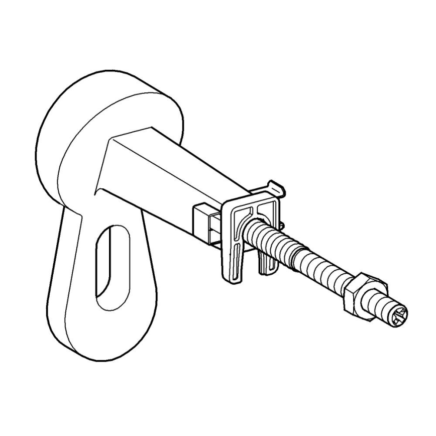 GROHE 3855800M - Przyłącze ścienne RAPID SL 130-230 mm chrom błyszczący