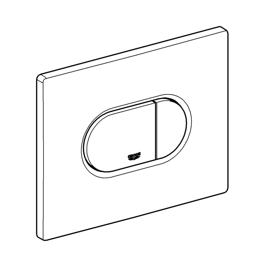 GROHE 38858SH0 - Przycisk spłukujący ARENA COSMOPOLITAN 156 × 197 mm biały