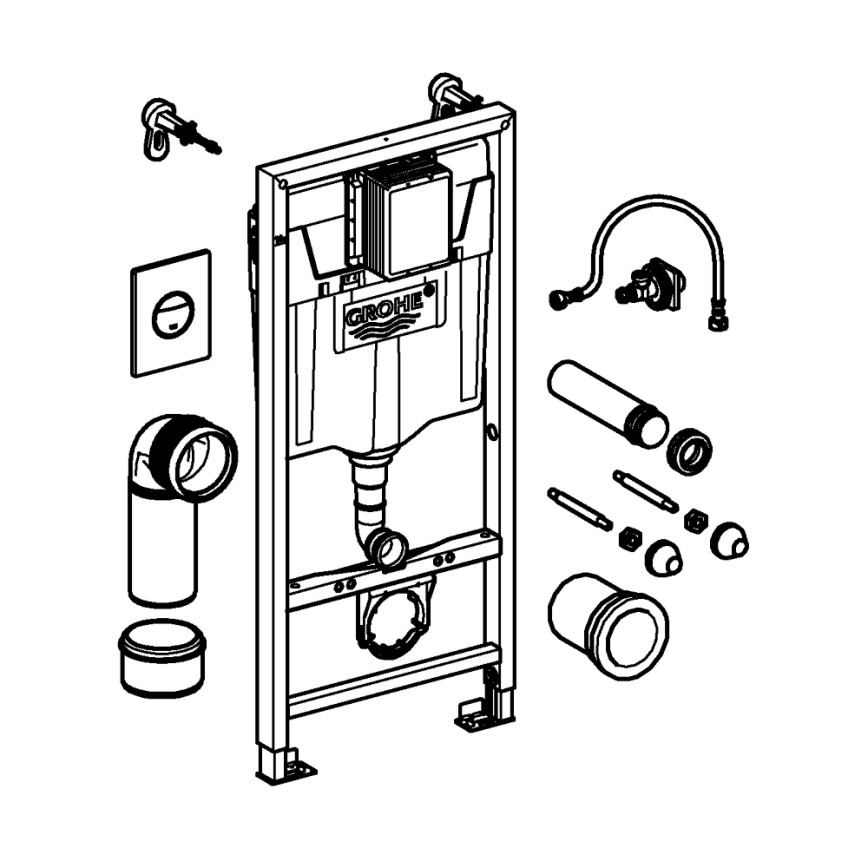 GROHE 38860000 - Zestaw 3 w 1 RAPID SL 1,13 m