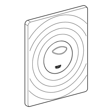 GROHE 38861000 - Przycisk spłukujący SURF 156 × 197 mm chrom błyszczący