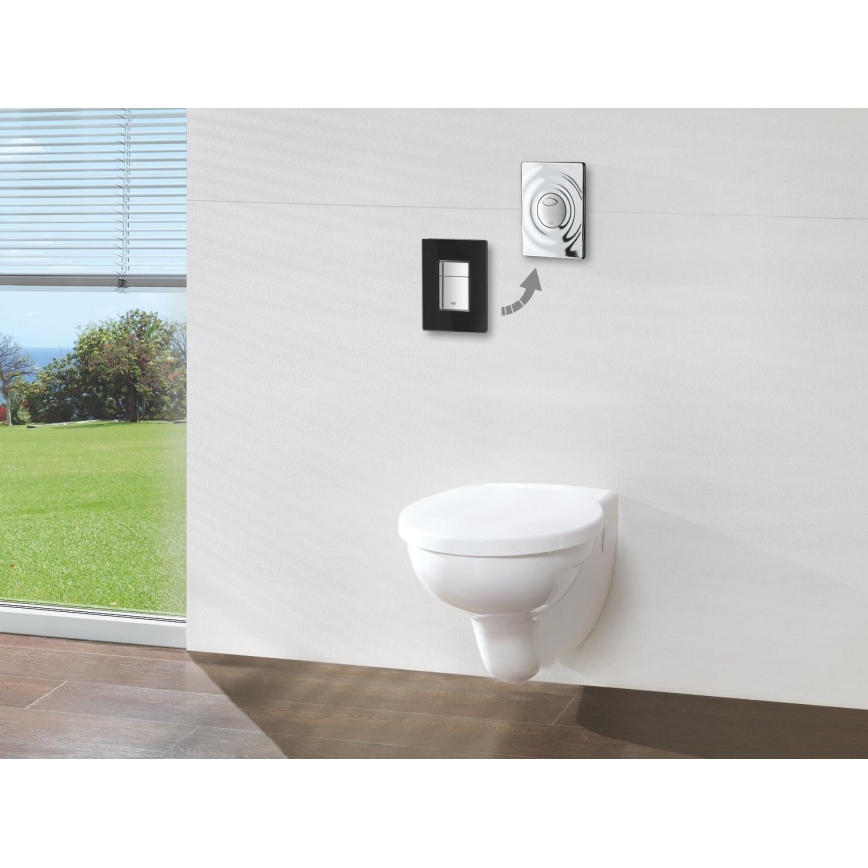 GROHE 38861000 - Przycisk spłukujący SURF 156 × 197 mm chrom błyszczący