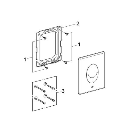 GROHE 389642430 - Przycisk spłukujący START 156 × 197 mm czarny