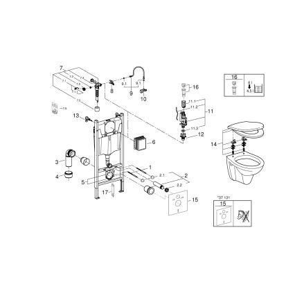 GROHE 39116000 - Zestaw 4 w 1 SOLIDO COMPACT 1,13 m duro-biała