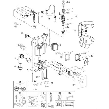 GROHE 39192000 - Zestaw 4 w 1 SOLIDO 1,13 m duro-biała