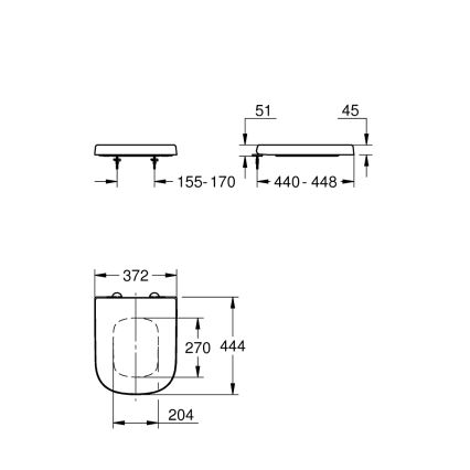 GROHE 39330002 - Deska sedesowa EURO CERAMIC duro-biała