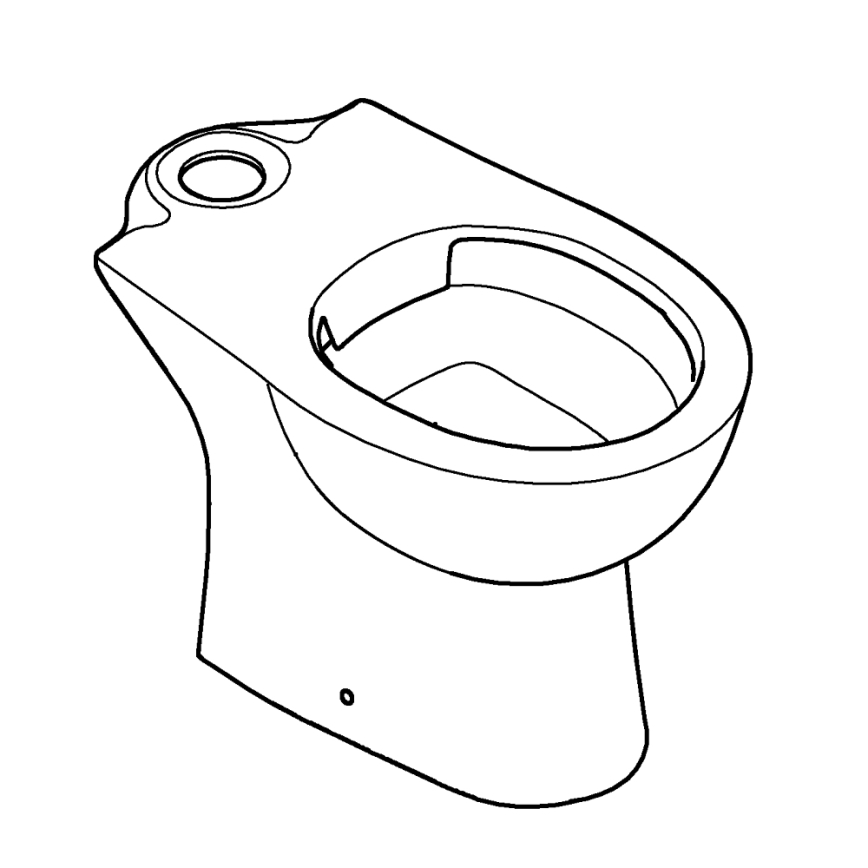 GROHE 39349000 - Umywalka stojąca BAU CERAMIC 356 × 600 × 400 mm ceramika/biała
