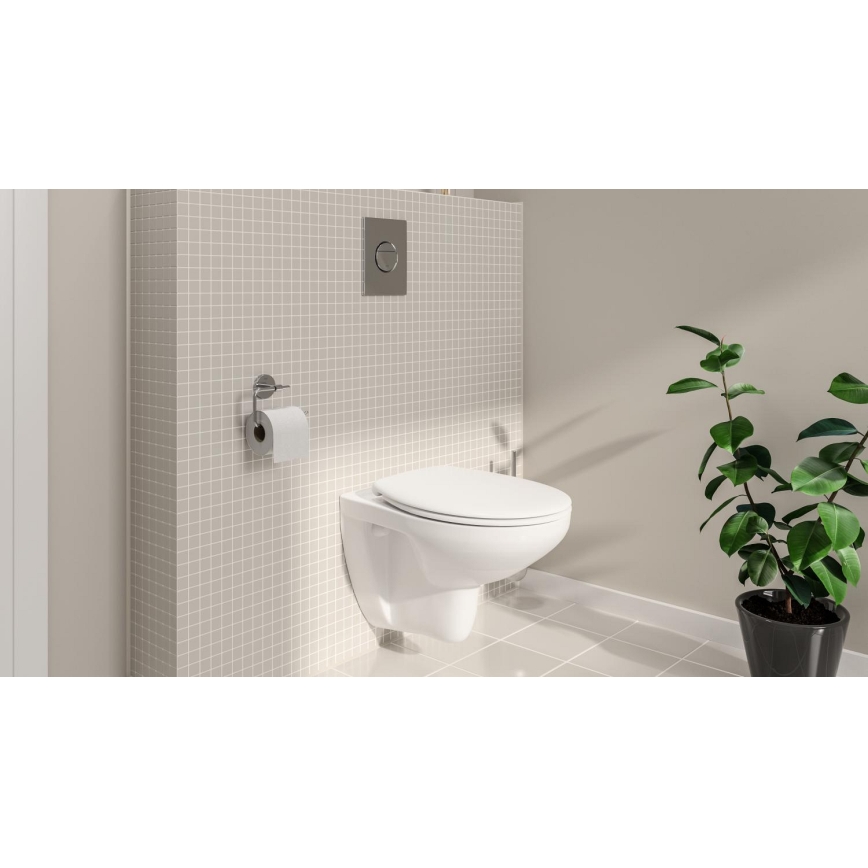 GROHE 39351000 - Wisząca miska WC BAU CERAMIC 53,1 × 36,8 × 36,3 cm ceramika/biała