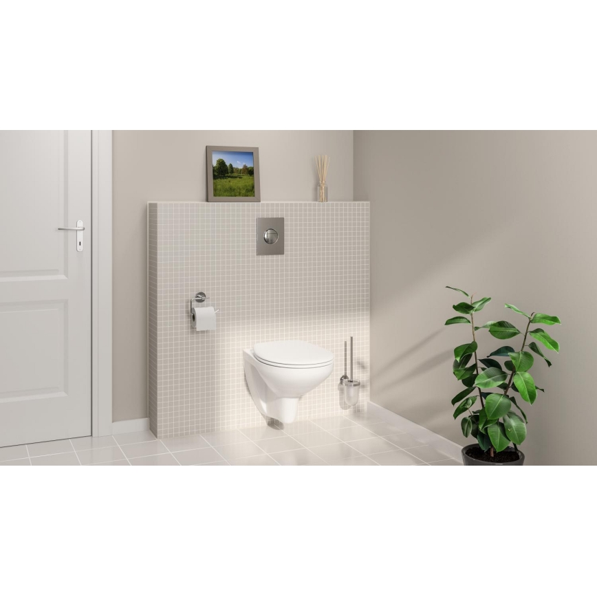GROHE 39351000 - Wisząca miska WC BAU CERAMIC 53,1 × 36,8 × 36,3 cm ceramika/biała