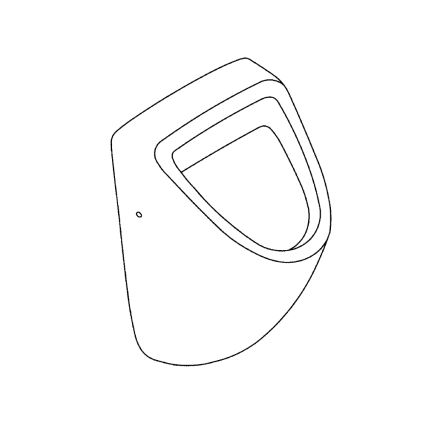 GROHE 39438000 - Pisuar BAU CERAMIC 337 × 355 × 552 mm ceramika/biała