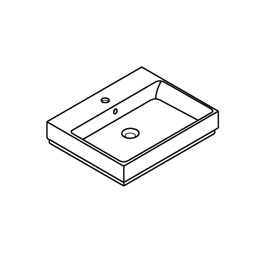 GROHE 3947700H - Umywalka CUBE CERAMIC 600 × 490 mm ceramika/biała