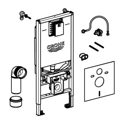 GROHE 39598000 - Moduł do wiszącej miski WC RAPID SLX 1,13 m biały