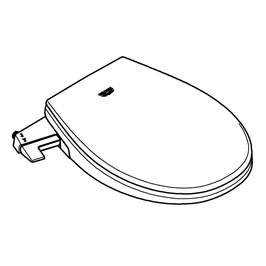 GROHE 39648SH0 - Ręczne siedzisko bidetowe BAU CERAMIC duro-białe