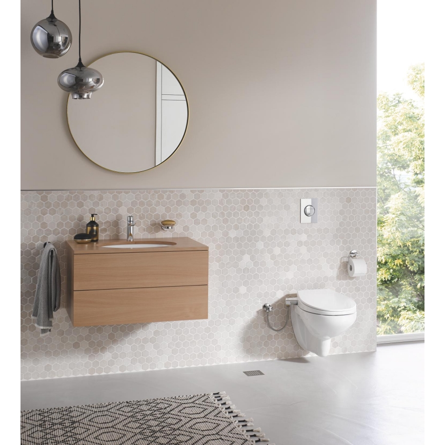 GROHE 39648SH0 - Ręczne siedzisko bidetowe BAU CERAMIC duro-białe