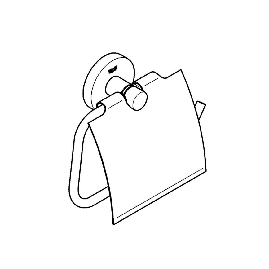 GROHE 40367001 - Uchwyt na papier toaletowy ESSENTIALS 167 x 119 mm błyszczący chrom