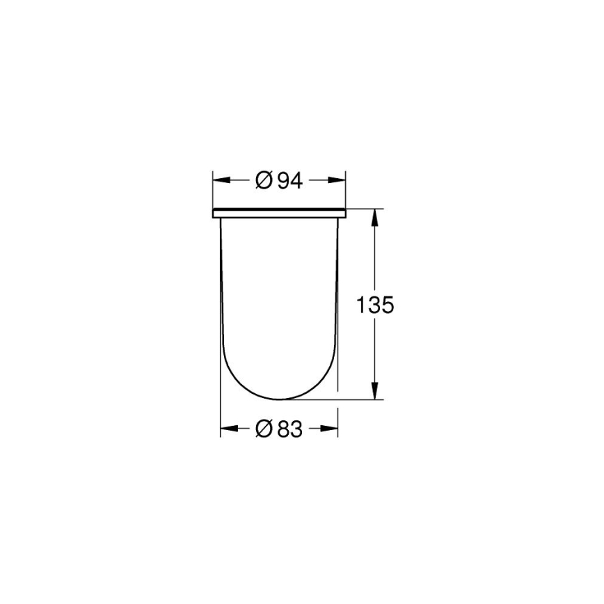GROHE 40393000 - Szklanka zamienna ESSENTIALS przezroczysta