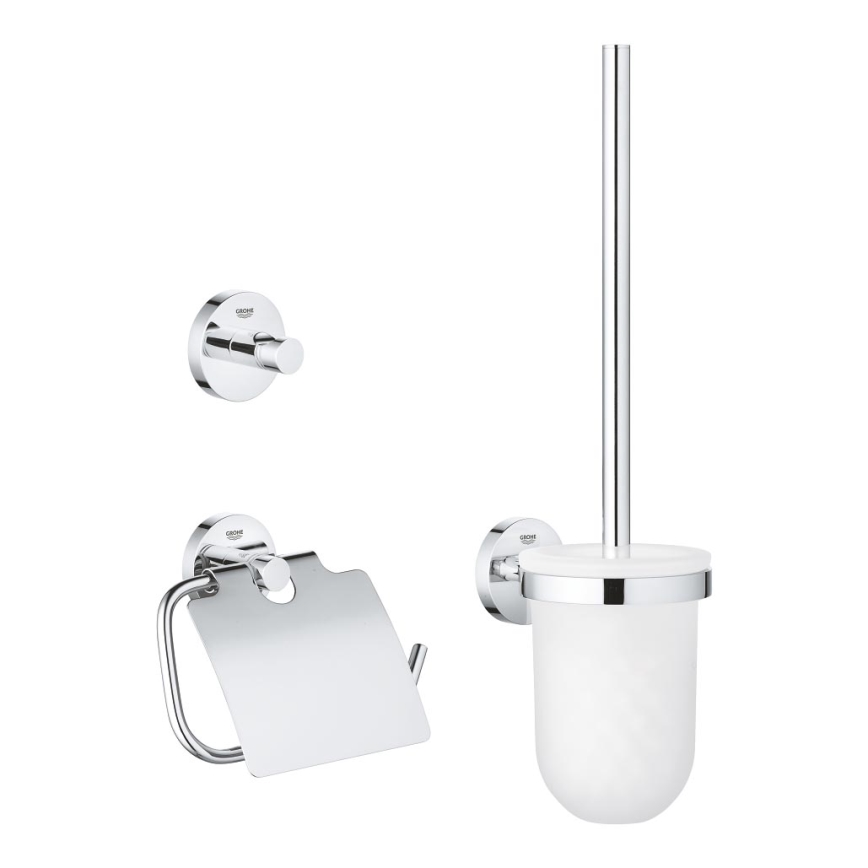 GROHE 40407001 - Zestaw akcesoriów ESSENTIALS w chromie błyszczącym