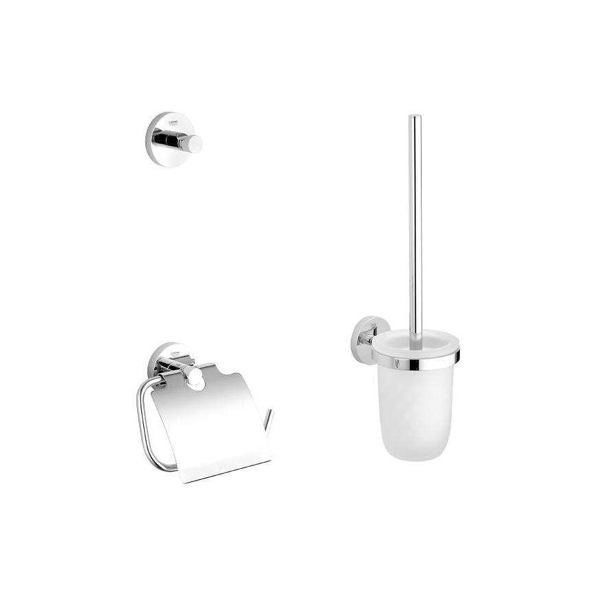 GROHE 40407001 - Zestaw akcesoriów ESSENTIALS w chromie błyszczącym