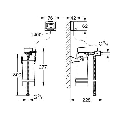 GROHE 40438001 - Zestaw startowy filtra S GROHE BLUE, chrom błyszczący