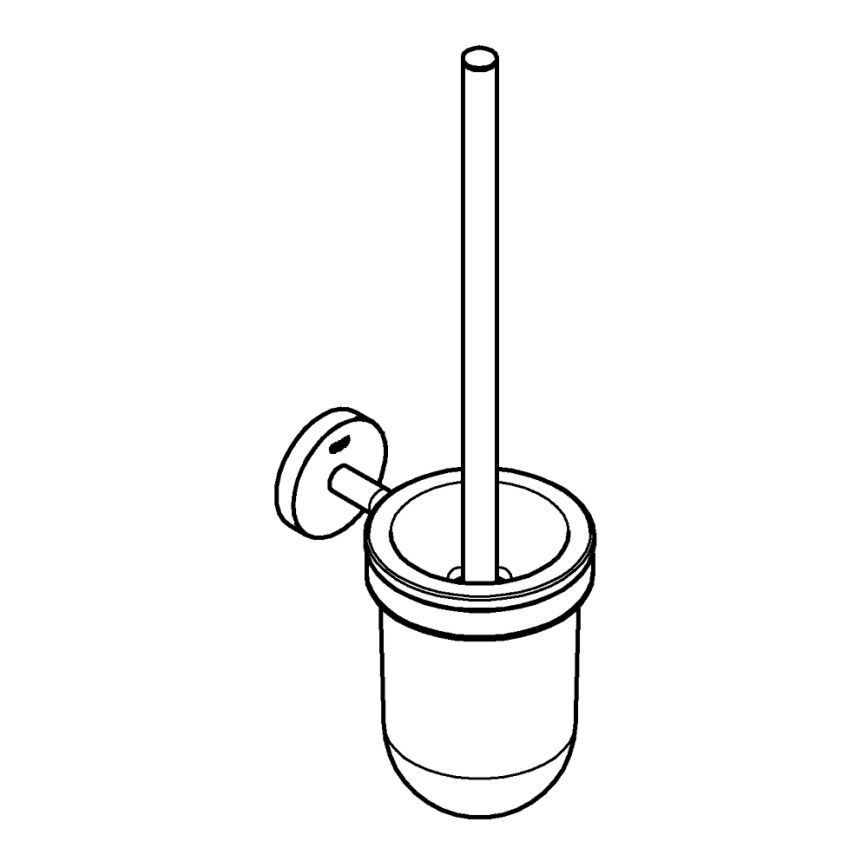 GROHE 40463001 - Zestaw do czyszczenia toalety BAUCOSMOPOLITAN chrom błyszczący