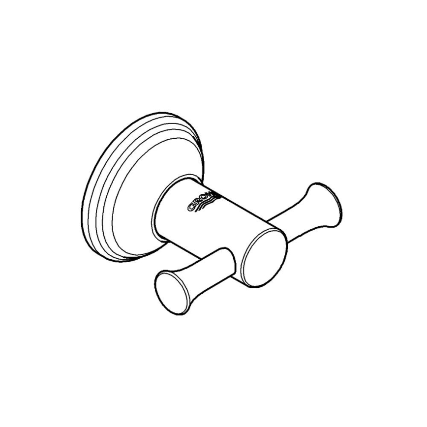 GROHE 40656001 - Haczyk na szlafrok ESSENTIALS AUTHENTIC chrom błyszczący