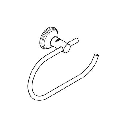 GROHE 40657001 - Uchwyt na papier toaletowy ESSENTIALS AUTHENTIC, błyszczący chrom