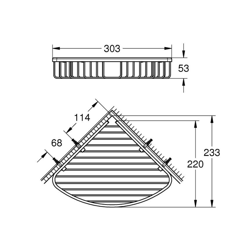GROHE 40663001 - Druciana mydelniczka BAUCOSMOPOLITAN błyszczący chrom