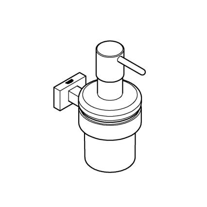 GROHE 40756001 - Dozownik mydła w płynie ESSENTIALS CUBE 160 ml błyszczący chrom