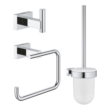 GROHE 40757001 - Zestaw akcesoriów ESSENTIALS CUBE chrom błyszczący