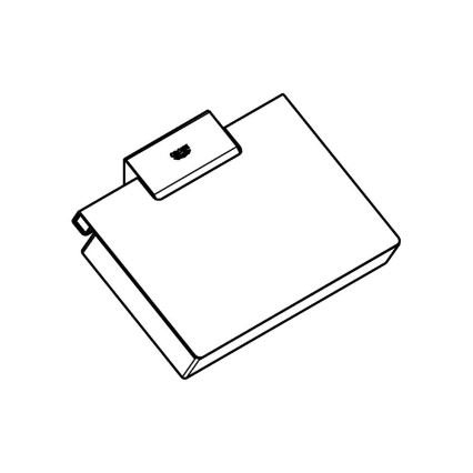 GROHE 40781000 - Uchwyt na papier toaletowy SELECTION CUBE, chrom błyszczący